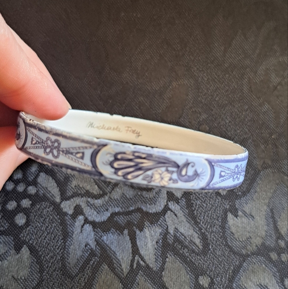 Vintage MICHAELA FREY Enamel Bangle - Picture 10 of 10